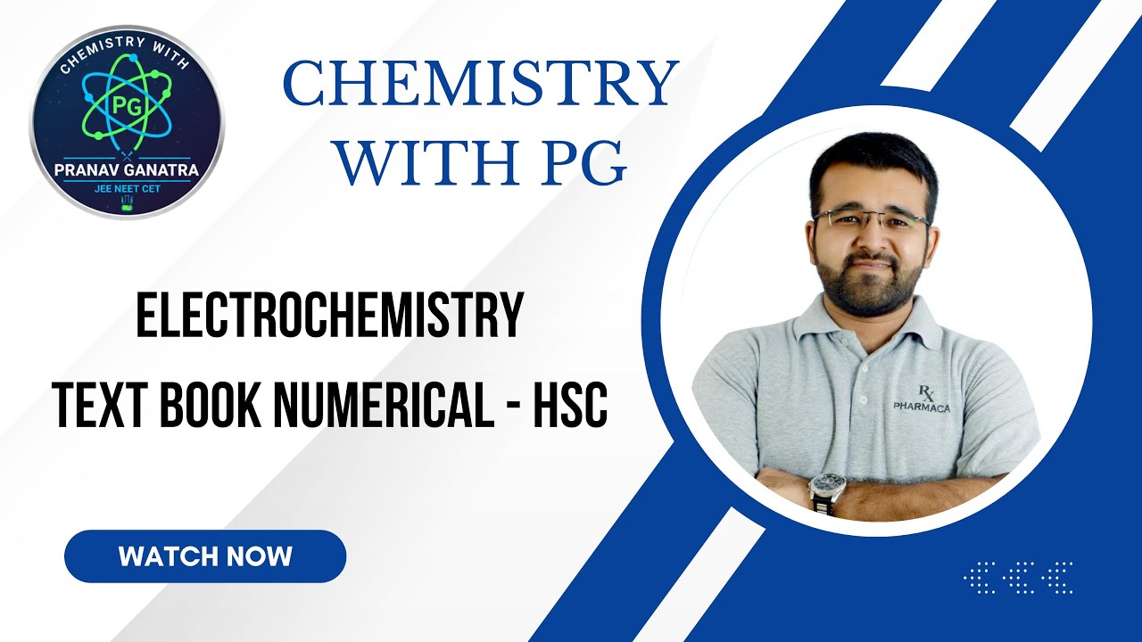 Electrochemistry | Text Book Numericals | Class 12 | HSC Maharashtra State Board
