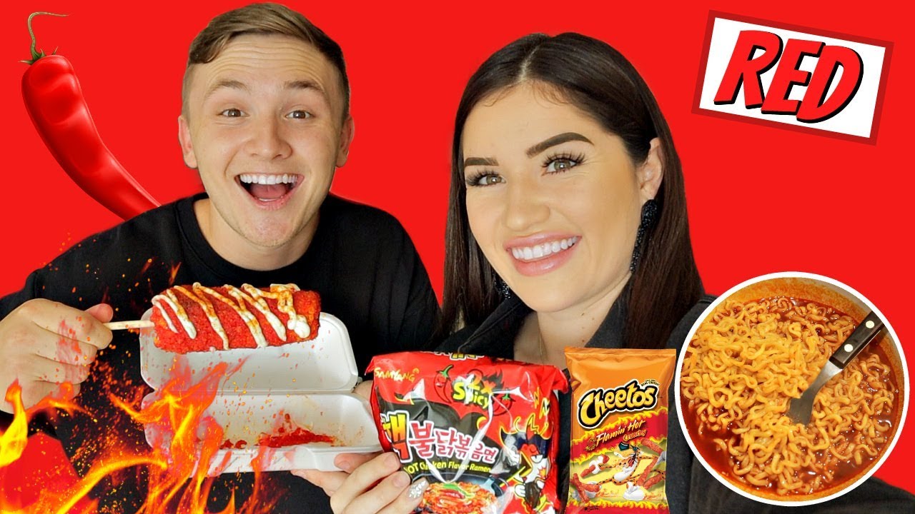Eating Only ONE Color of Food for 24 Hours! (Rainbow Food Challenge)