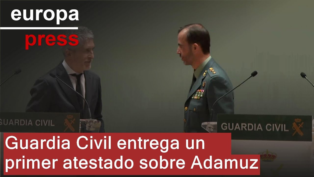 Guardia Civil entrega en el juzgado un primer atestado tras finalizar la inspección en Adamuz