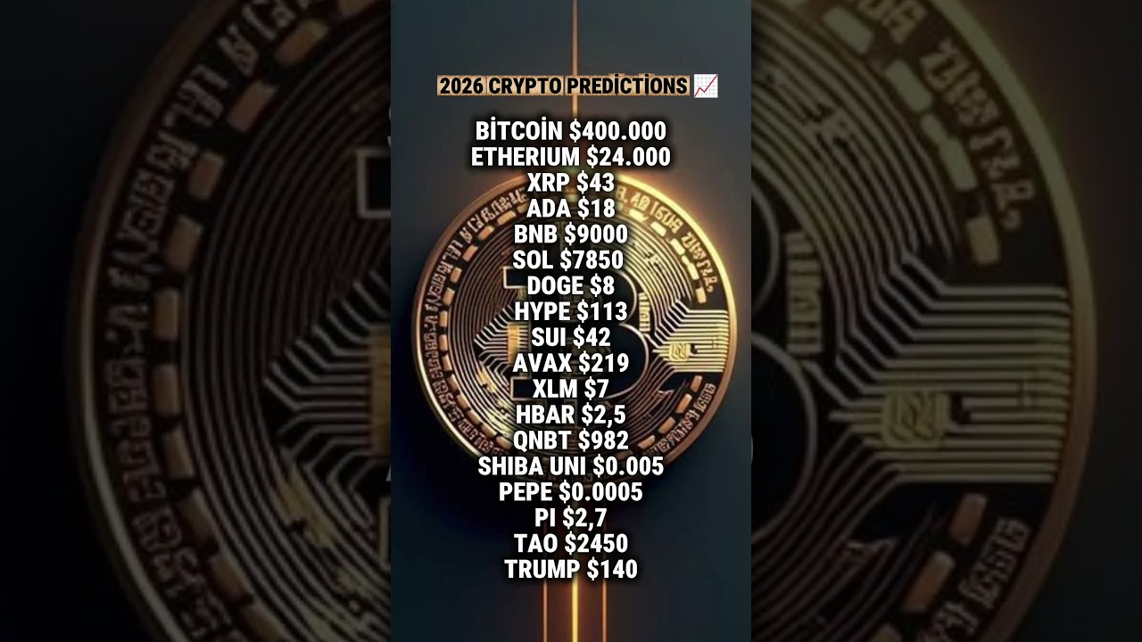 Top 5 Crypto Predictions for 2026 🚀 | Bitcoin, Ethereum & Altcoin Forecasts