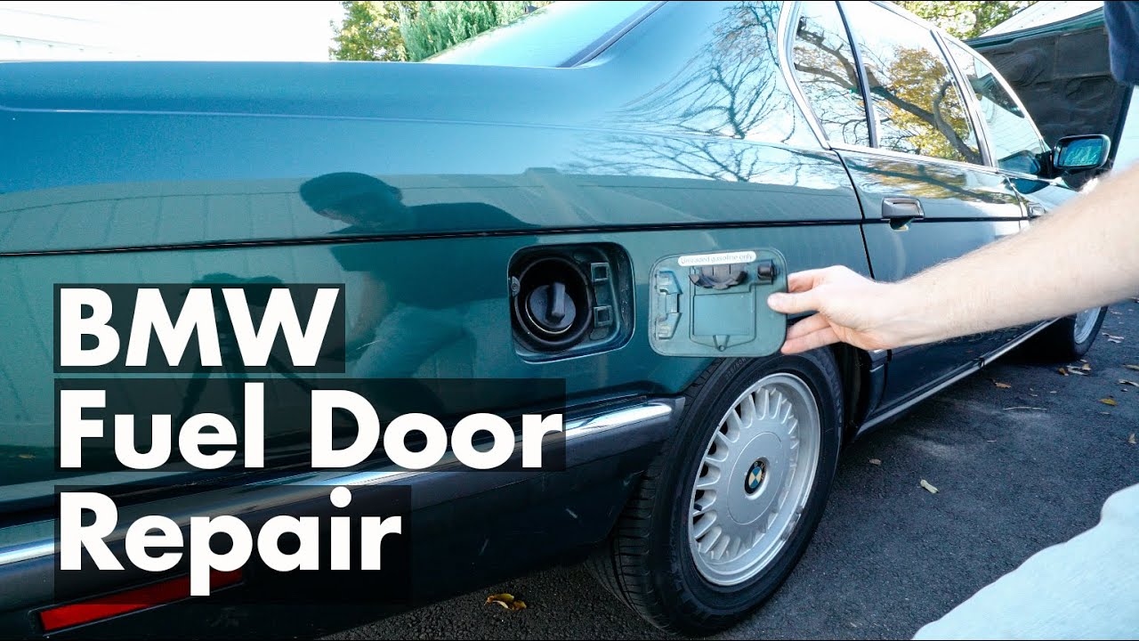 BMW Broken Fuel Gas Door Hinge Repair