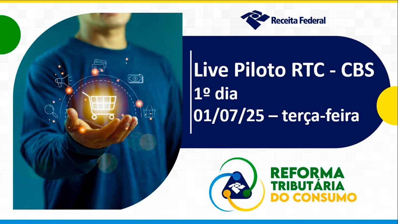 Live Piloto Reforma Tributária - CBS (1º Dia)