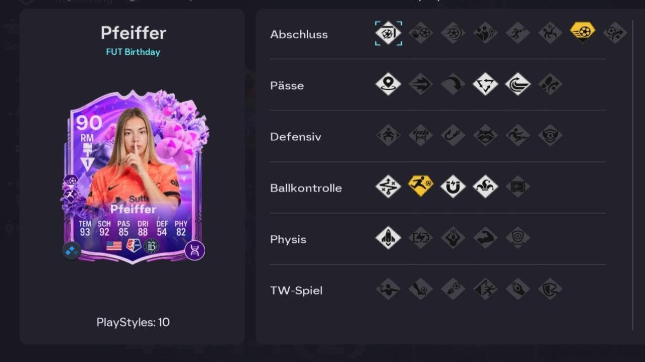 FUT BIRTHDAY ALEX PFEIFFER DEBUT FUT CHAMPIONS EA FC 26 BEST PLAYSTYLES