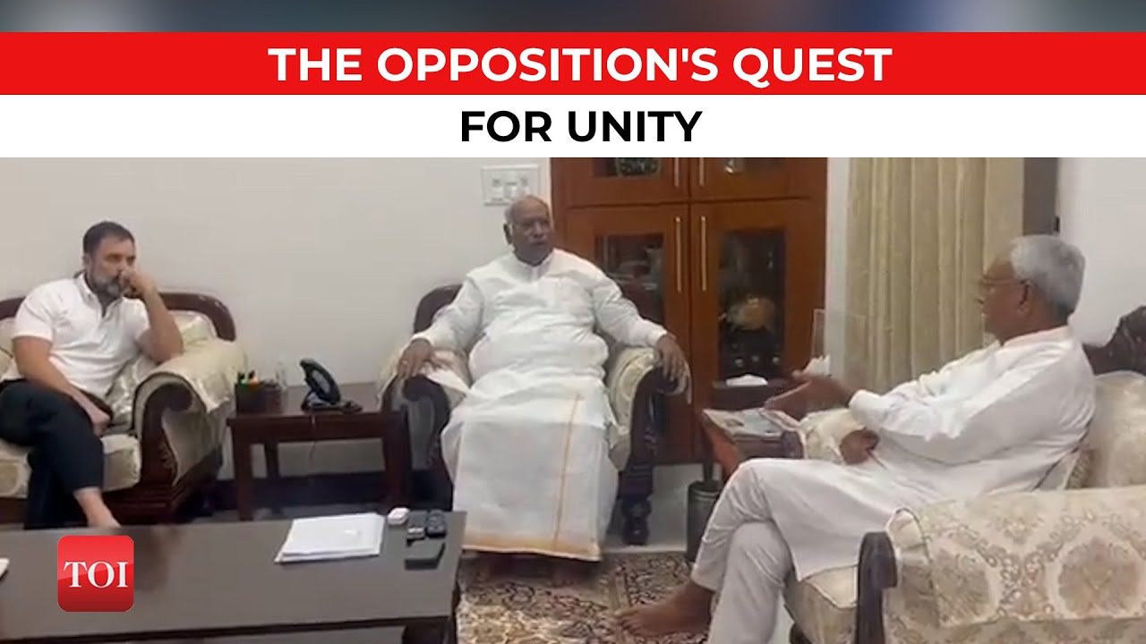 To discuss roadmap of opposition unity, Nitish meets Kharge, Rahul