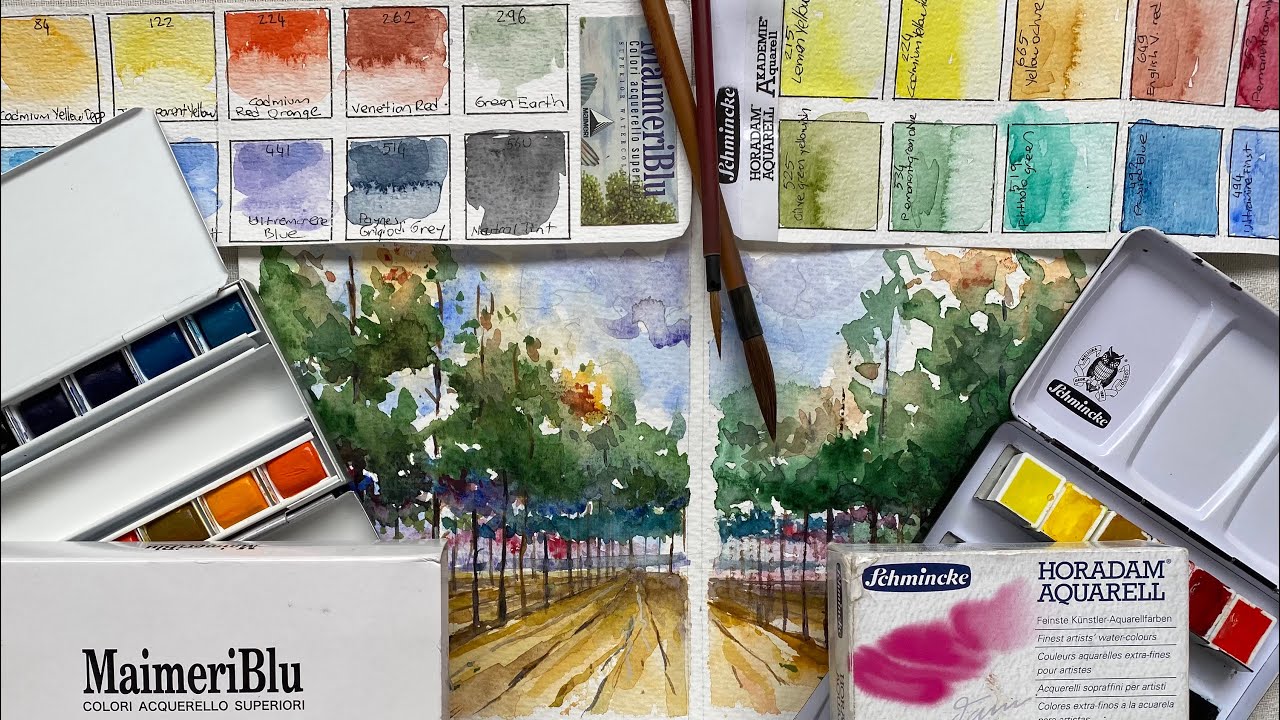Hangi Suluboya? Schmincke mi MaimeriBlu mu? Schmincke Horadam watercolor or MaimeriBlu watercolor?