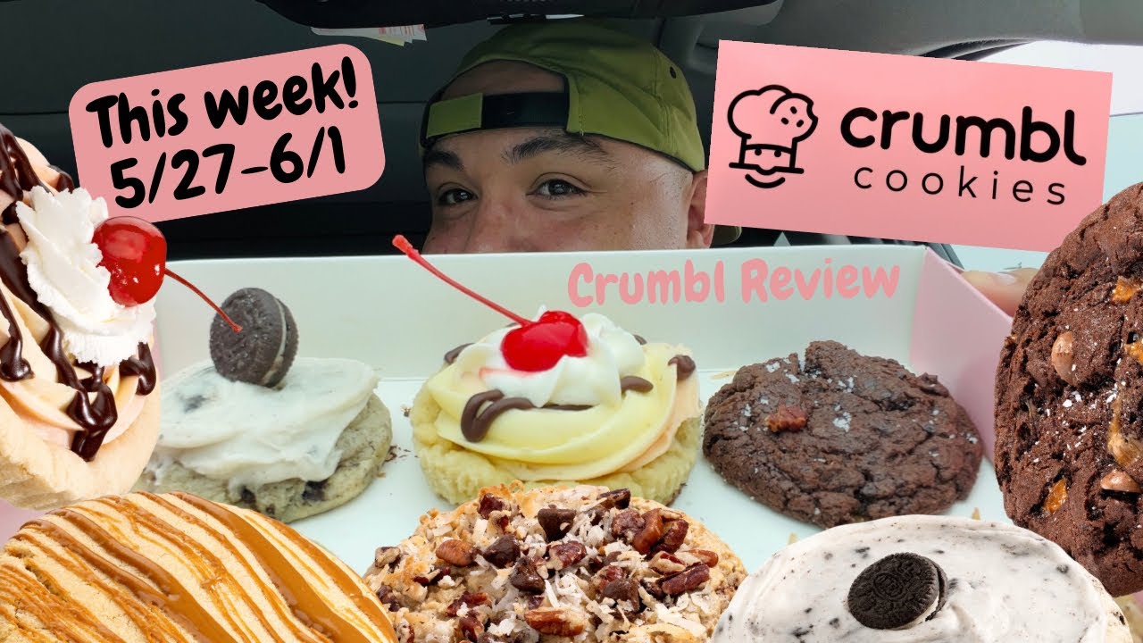 Crumbl Cookies 🍪 Cowboy Cookie, Banana Split, CookieButter Lava, C&C Milkshake, Choc Sea Salt Toffee