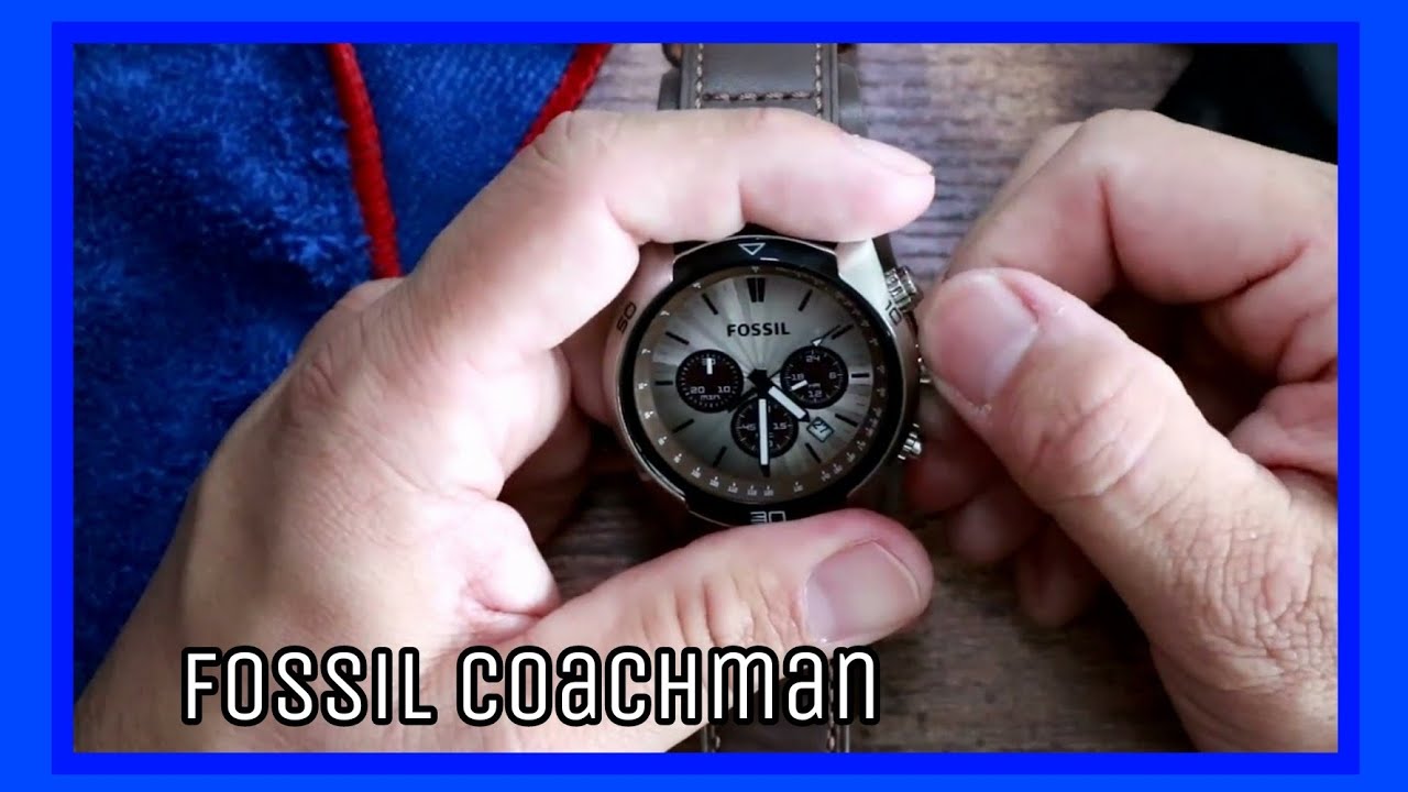 Fossil Men's Coachman unbox & review
