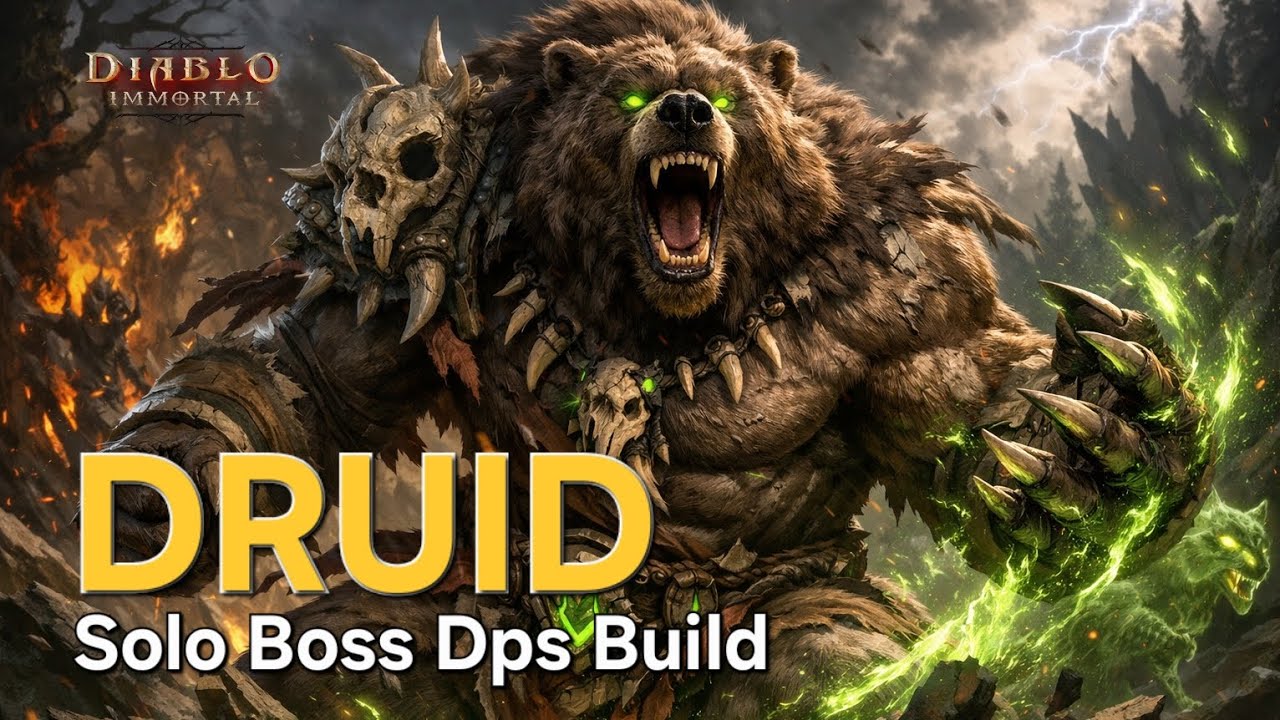 Druid Dps Build  | 2.7k reso | Diablo Immortal