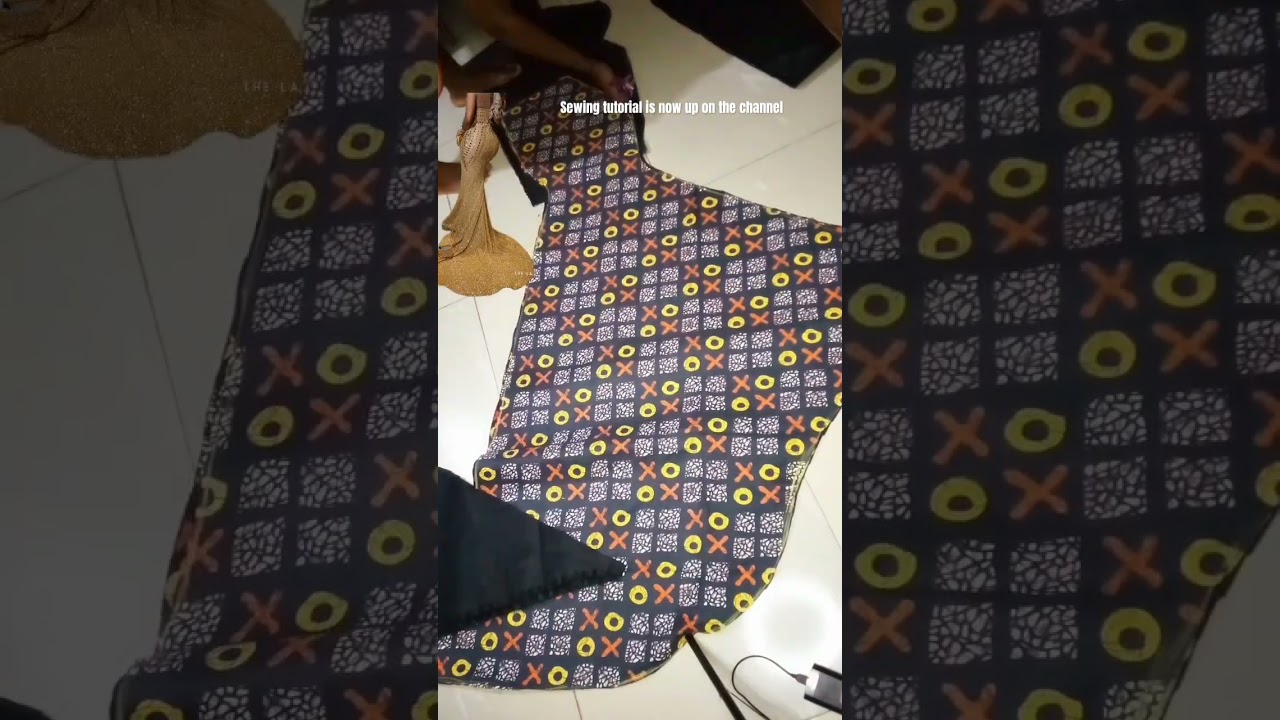 How to cut and sew a mermaid skirt with cut together tail