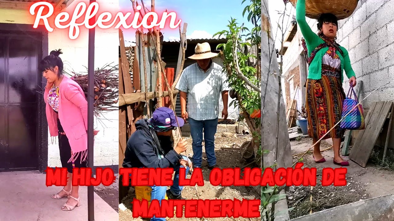 MI HIJO TIENE LA OBLIGACION DE MANTENERME.. Reflexión...
