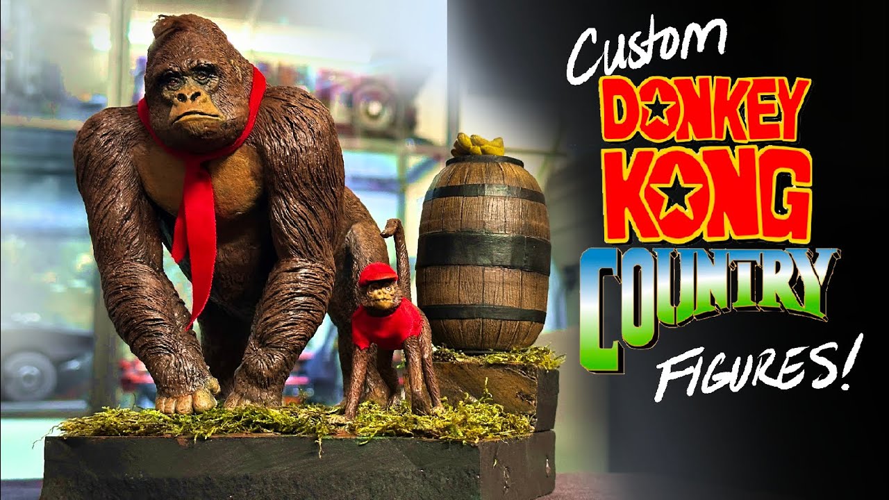 Фигурки Donkey Kong Country, изготовленные на заказ.