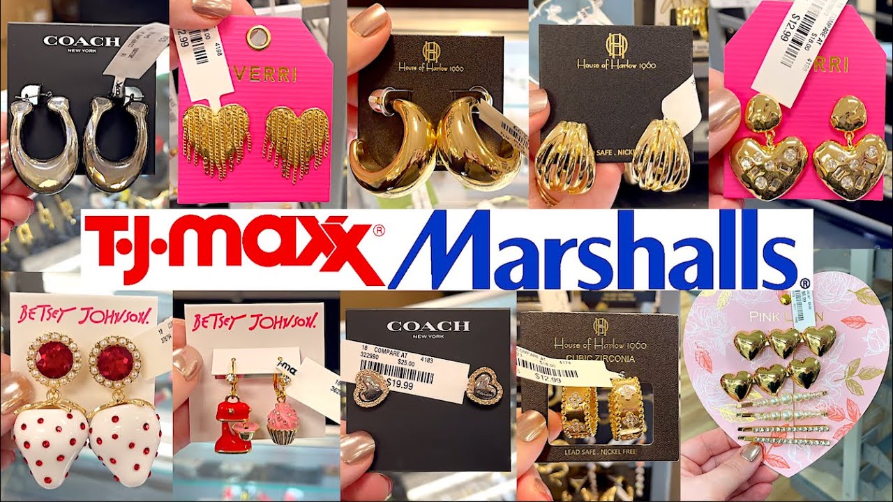 MARSHALLS & TJ MAXX SHOP WITH ME 2024 | NEW JEWELRY FINDS, WALKTHROUGH #shopping #tjmaxx #marshalls