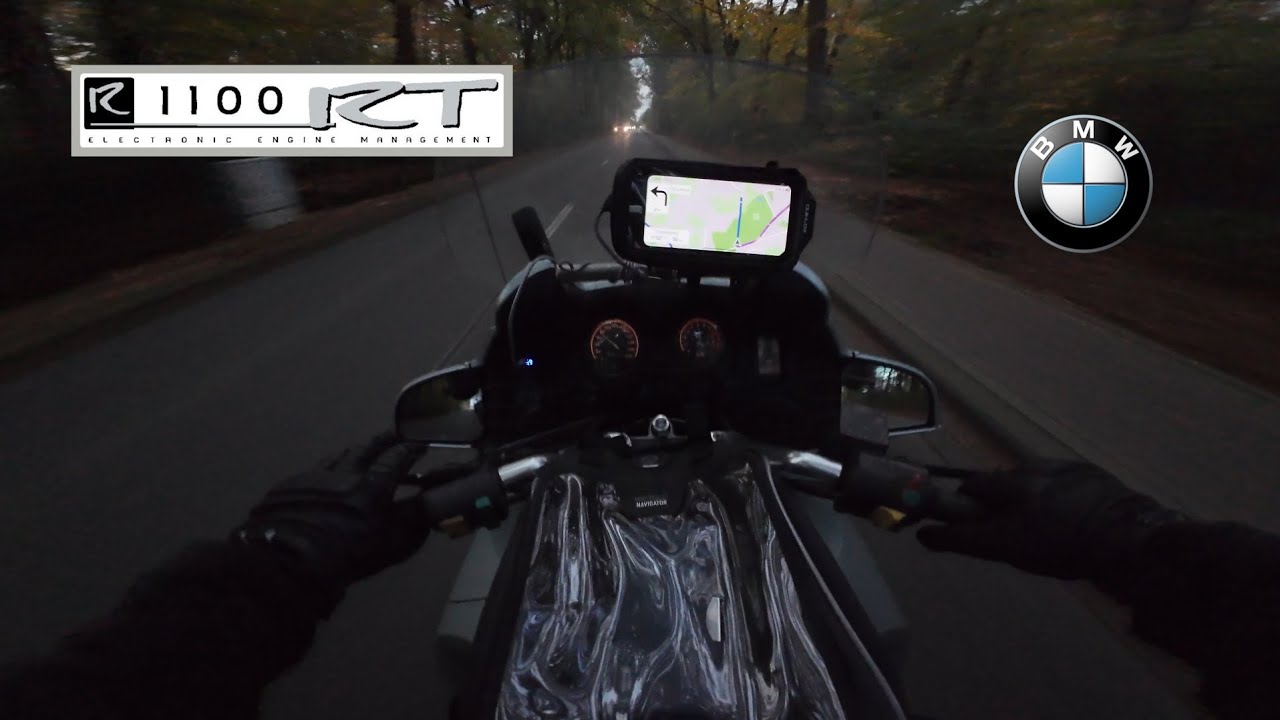 BMW R1100RT - POV - Fall ride - chasing the sunset