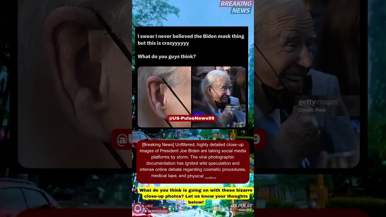 🤔 Viral Close Up Images Spark Intense Online Debates Surrounding President Biden! #Shorts #USNews