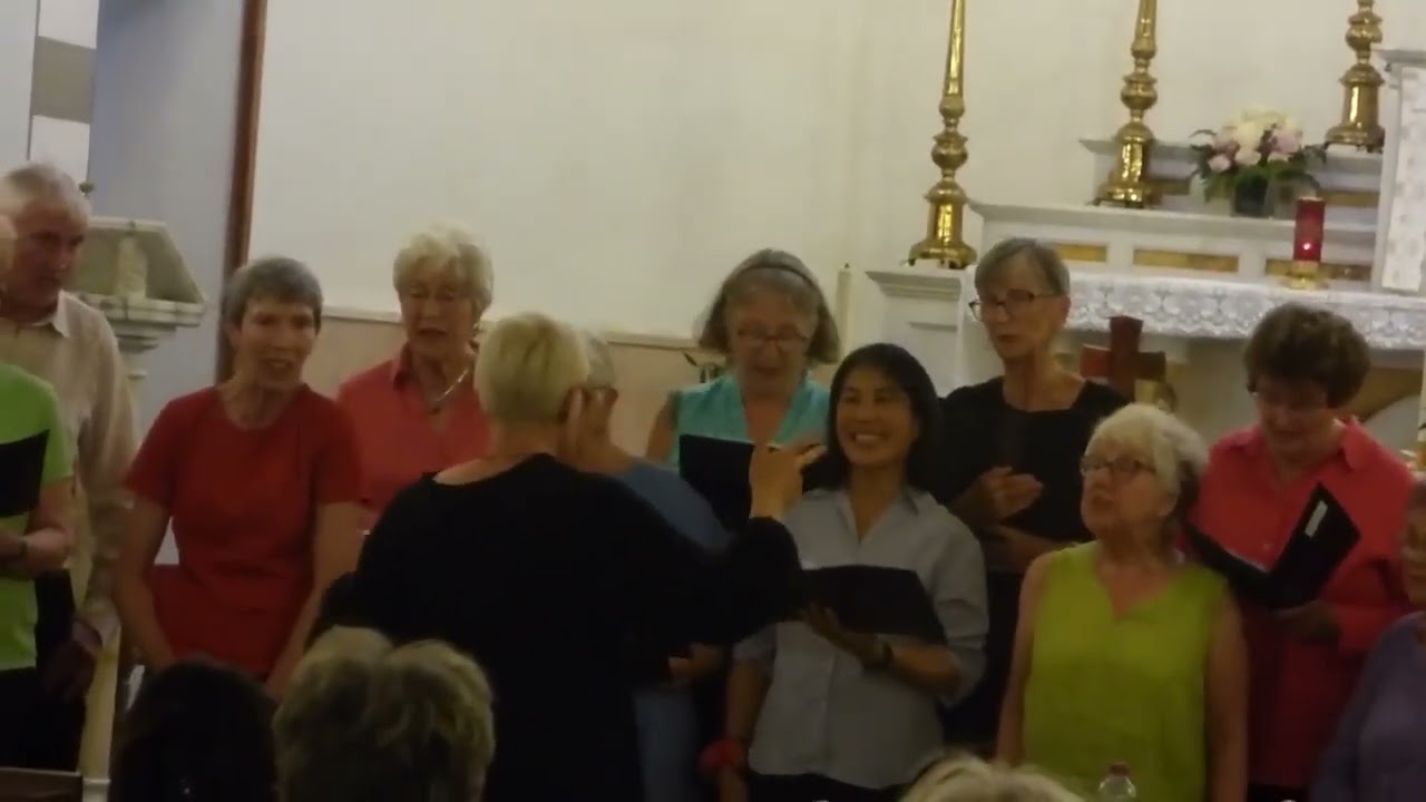 2023 September 3 - Calasetta, Sardinia - Sangstream sing 'Come A Ye Fisher Lassies'.