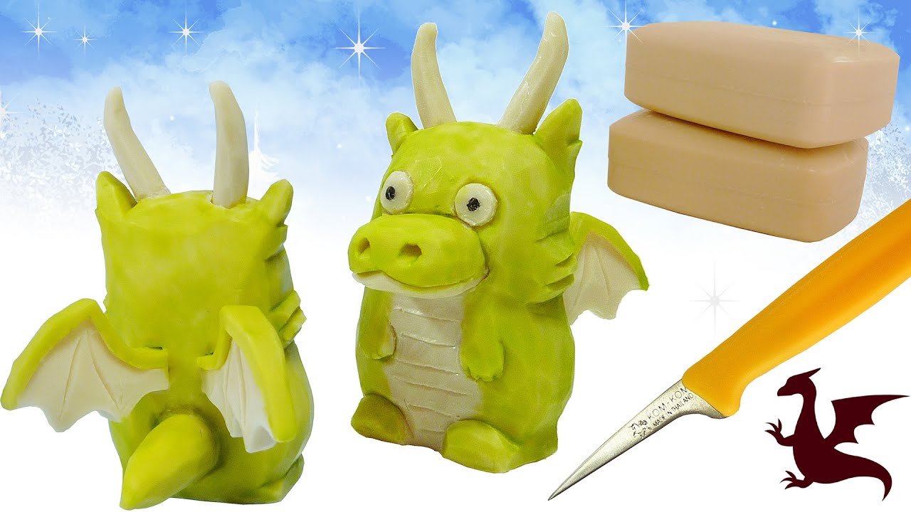 DRAGON  SOAP CARVING   How To Make A Unique Dragon   Soap Craft  Soap cutting  DIY
