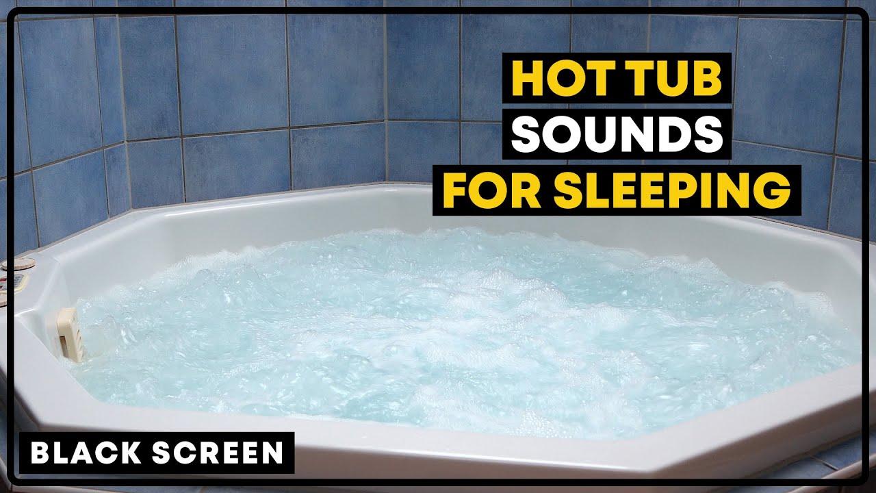 Hot Tub Sounds for Sleeping BLACK SCREEN | Jacuzzi Sounds for Sleep or Relaxation | Hot Tub ASMR
