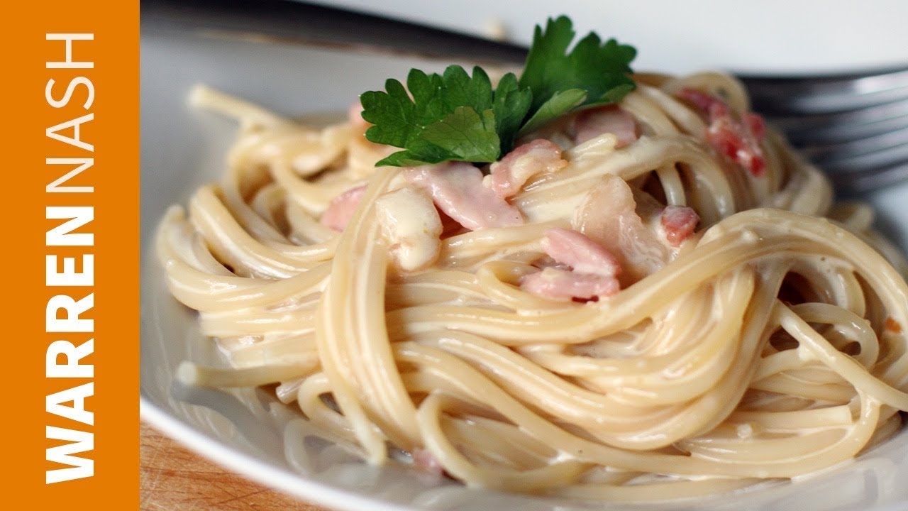 How to make Spaghetti Carbonara - Whipped up in 10 mins - Recipes by Warren Nash