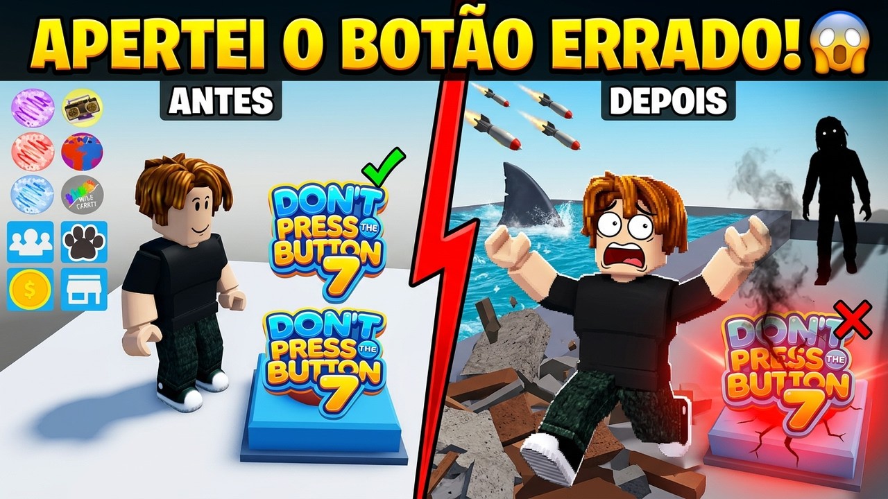 Carreguei no botão ERRADO no Roblox 😱