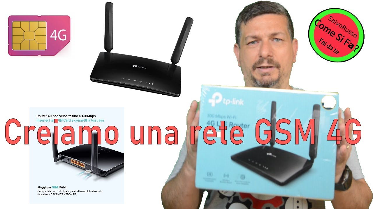 TP-Link TL-MR6400 Router 4G LTE. Creiamo una rete GSM 4G per la nostra domotica di casa