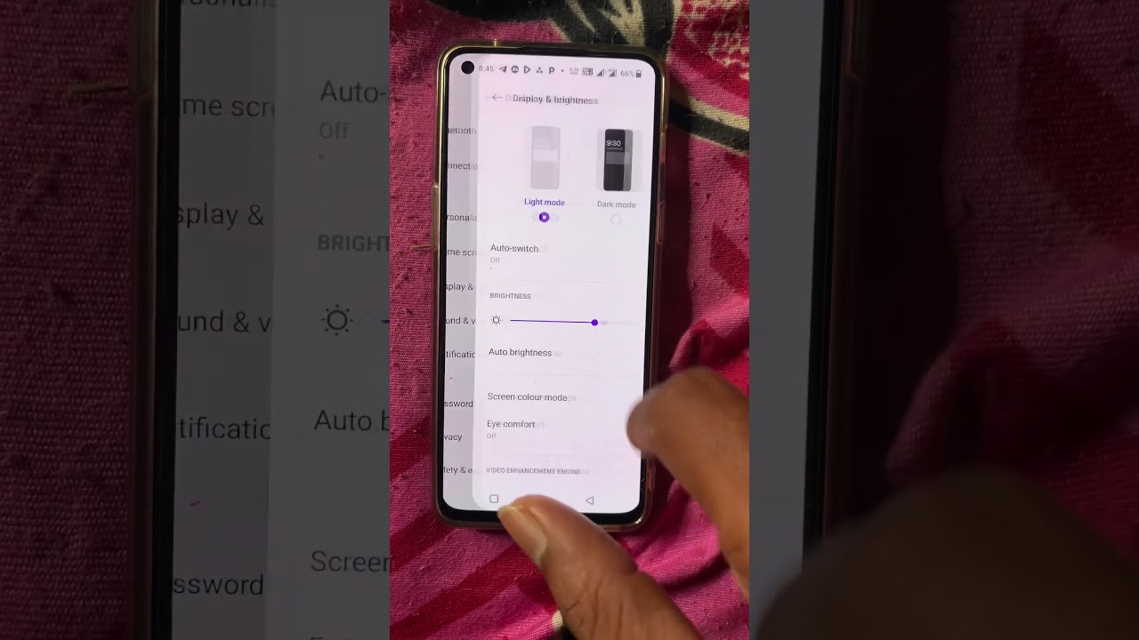 Oneplus nord2 screen refresh rate change #shorts #iphone