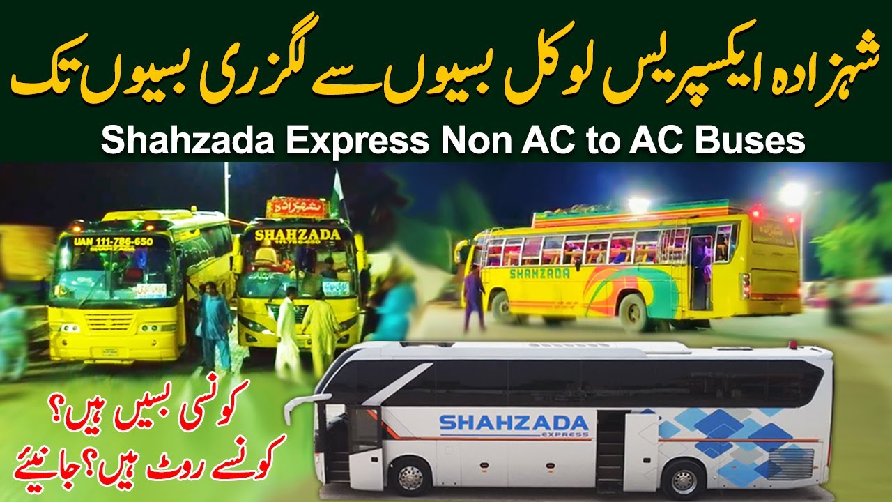 Shahzada Express Non AC to Ac Buses | Bus Review | Routes, Buses & Booking Details | PK BUSES