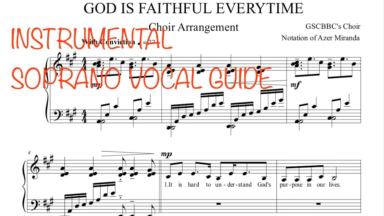 SOPRANO (INSTRUMENTAL) GUIDE - God Is Faithful Everytime