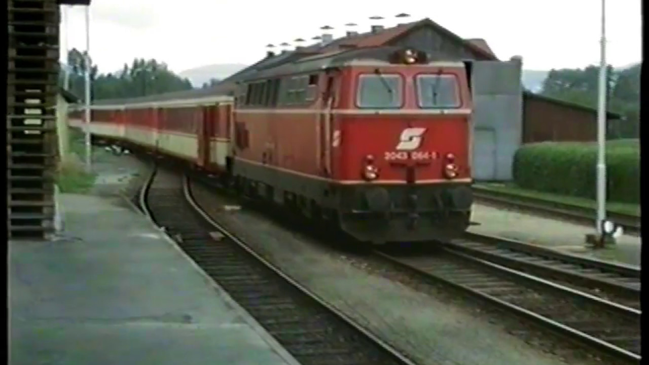 ÖBB Dampf auf österreichs Schienen Linz Urfahr- Aigen Schägel 12. 07.1992