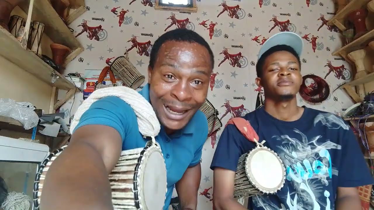 Don't be shy to play the talking drum 
