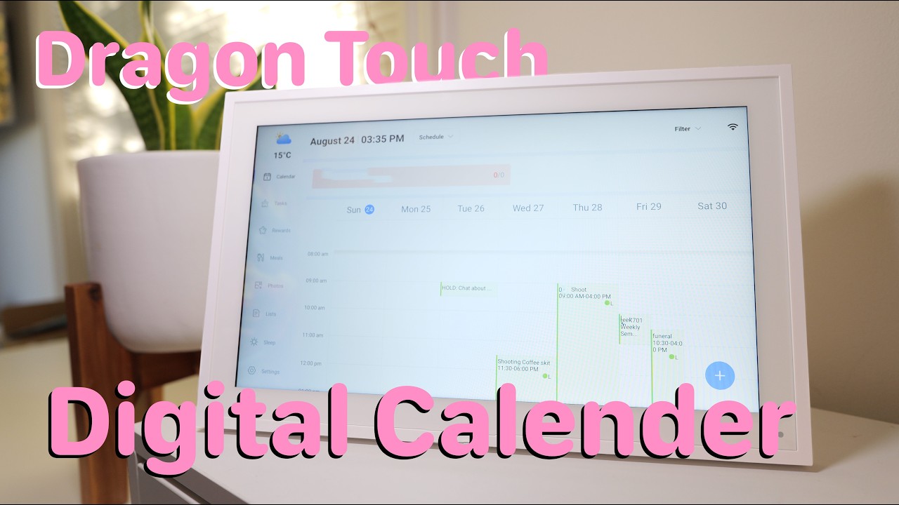 Dragon Touch Digital Calendar 15.6