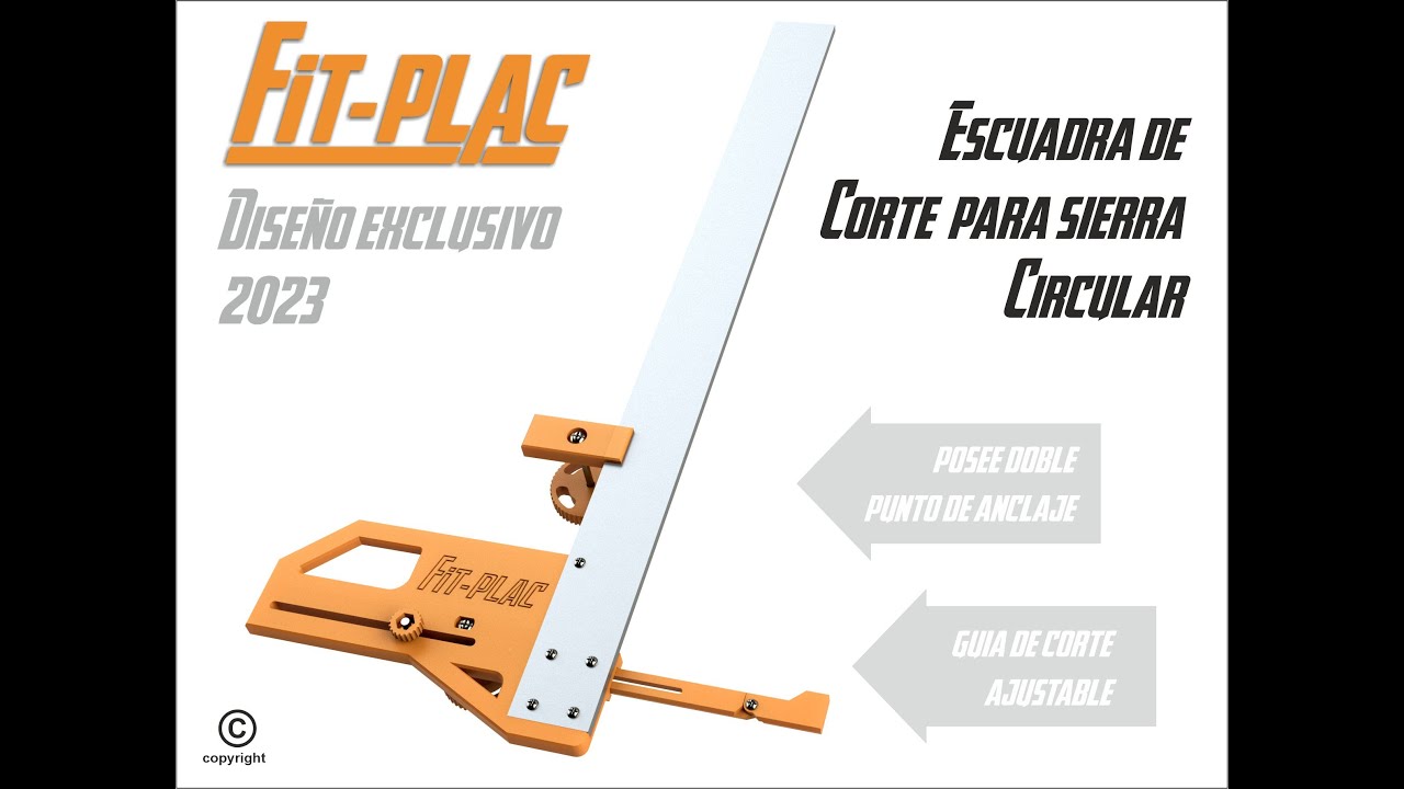 Escuadra de Corte para sierra Circular Fit-Plac 2023