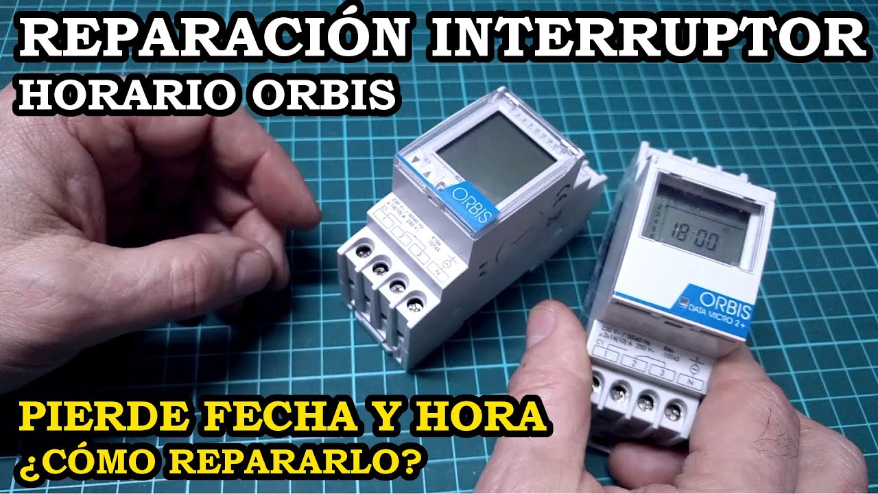 Reparación de Interruptor Horario Orbis. Pierde Fecha y Hora. Cambio de Batería. 363