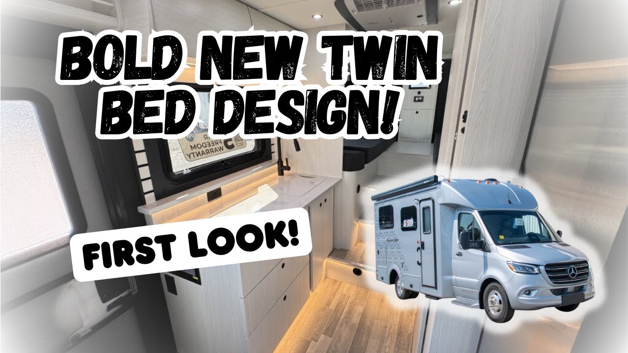 FIRST LOOK! Bold NEW Twin Bed Design! / 2026 Pleasureway XLTW #vantour #rvreview