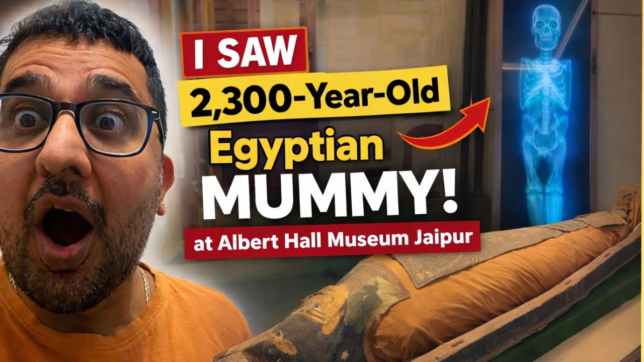 I Saw a 2,300-Year-Old Egyptian Mummy in Jaipur 😱 | Inside Albert Hall Museum Jaipur |Daily Vlog 40
