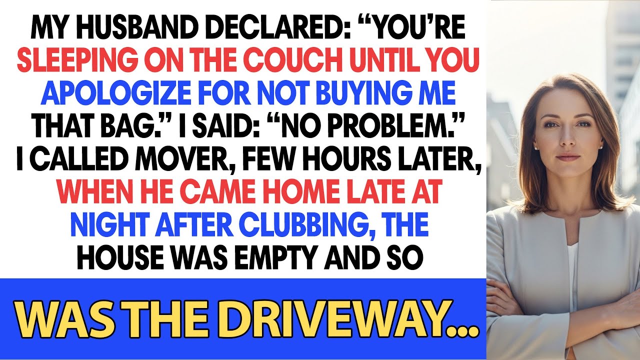My Husband Declared: “You’re Sleeping On The Couch Until You Apologize For Not Buying