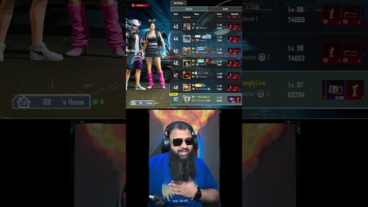 World Top 💯 Collectors Ranking Pubgmobile 🏆 MFS Jungly Live