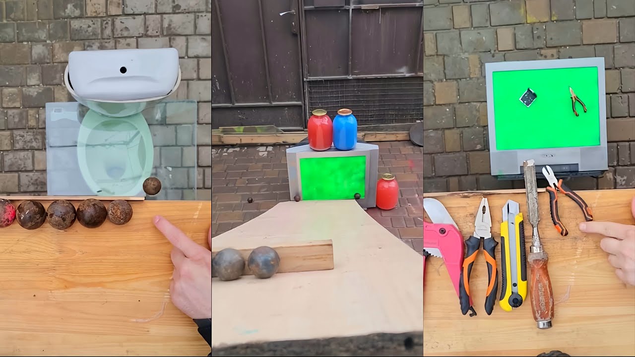 Breaking Glass Bottles and television! Crushing Crunchy & Soft Things! #asmr #satisfying