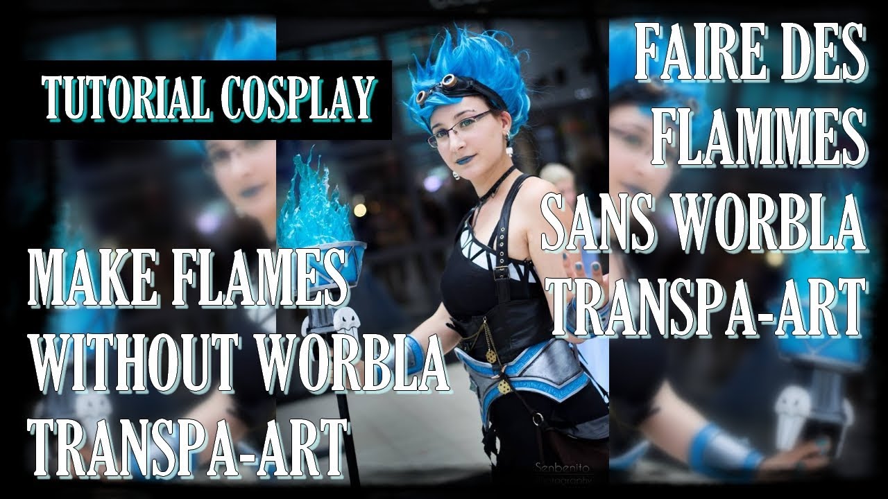 Tuto Cosplay: Make Flames Without Worbla Transpa-Art / Faire des Flammes Sans Worbla Transpa-Art