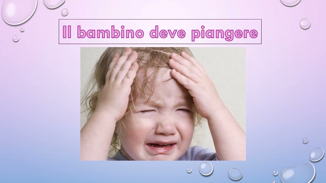 I bambini devono piangere: consigli in pillole