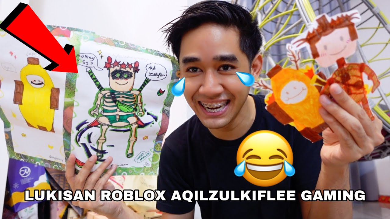 LUKISAN ROBLOX PALING GEMPAK 😱 AQILZULKIFLEE GAMING 😈