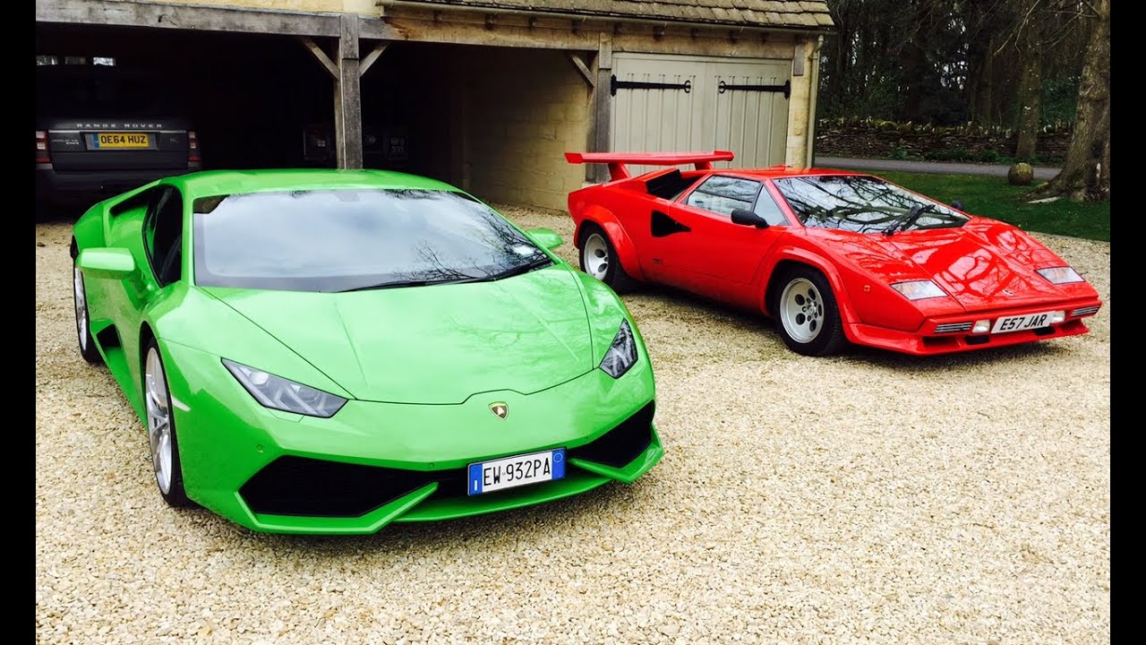 Harry's garage Lamborghini Huracan review alongside Countach