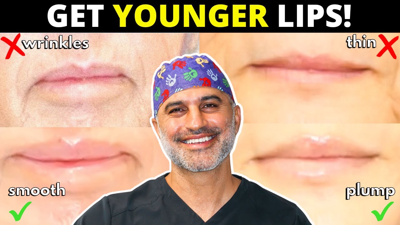 HOW to get YOUNGER looking LIPS when they're WRINKLY and THIN.