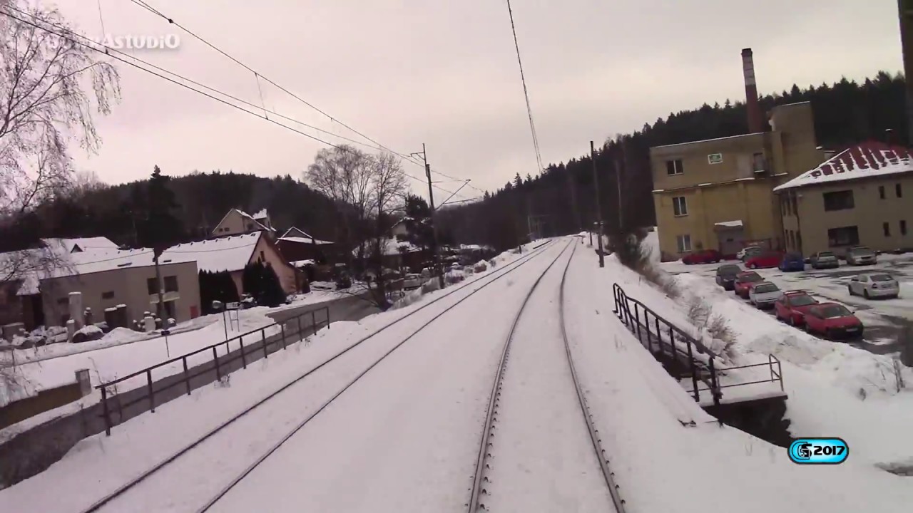 Cabview Kolín - Brno-Maloměřice ČD CARGO Nex 68005 (16.1.2017) part2