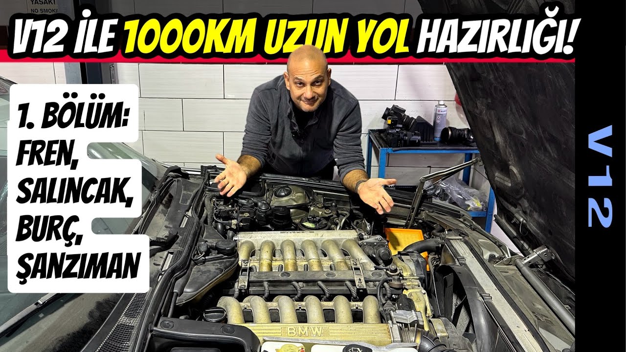 V12 | 1. Bölüm | BMW 750iL Fren, Salıncak, Burç, ZF Şanzıman Yağı Değişimi | Uzun Yola Hazırlık