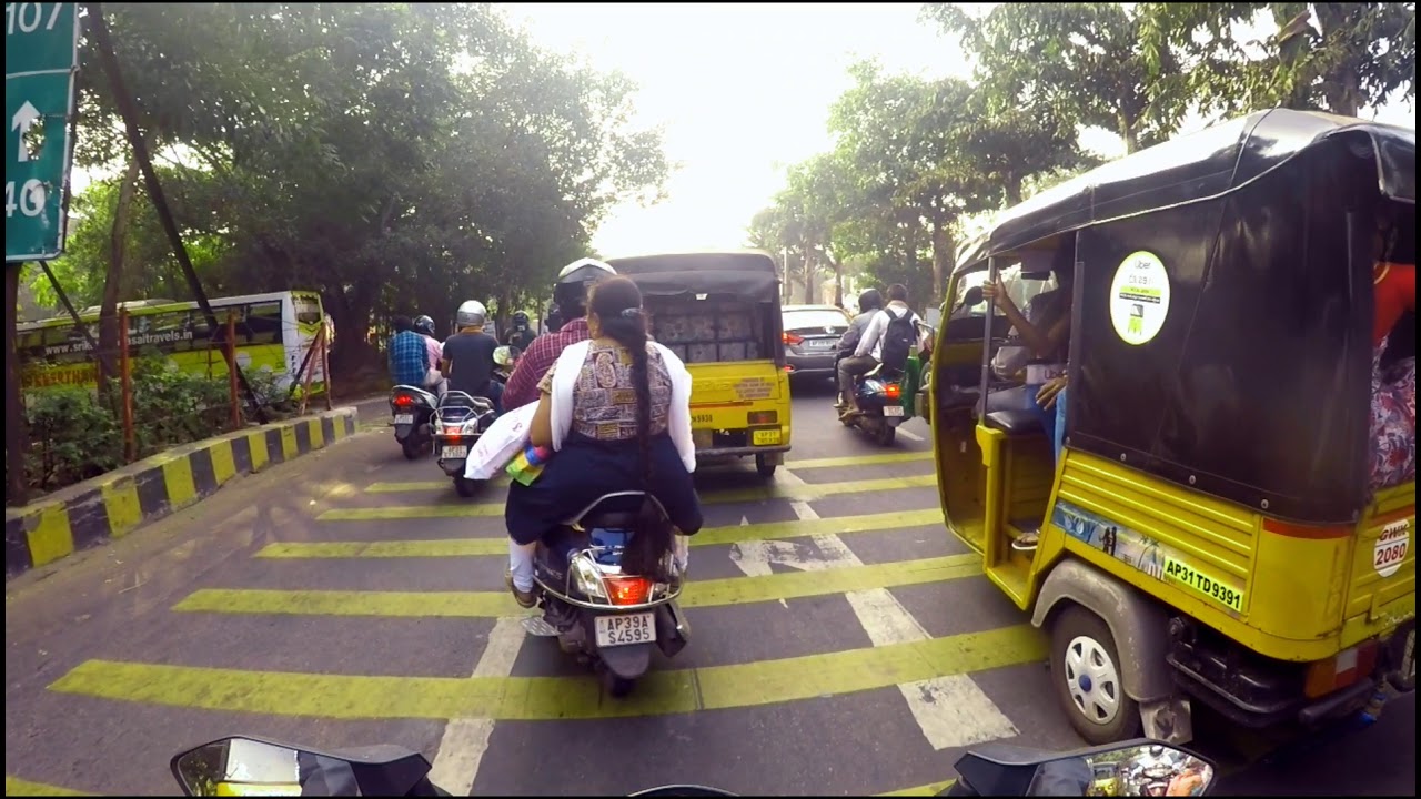 RIDING THROUGH VIZAG TRAFFIC