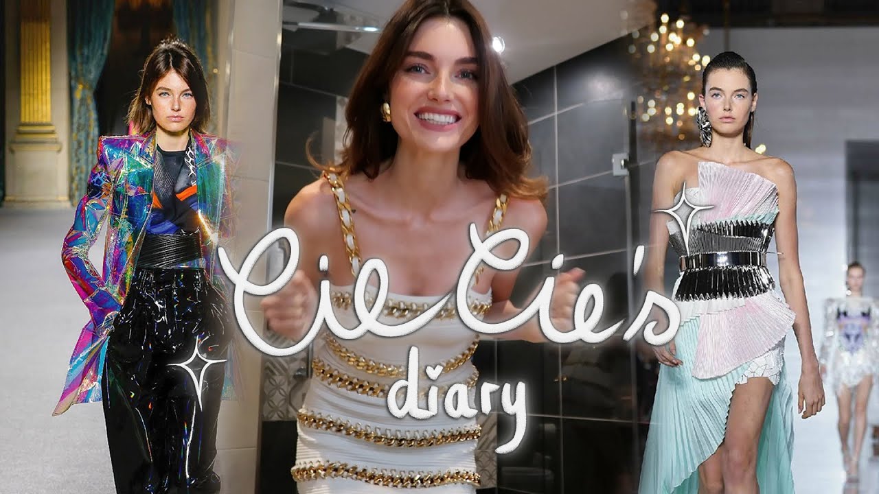 PARIS FASHION WEEK mit Balmain 🪩what I eat & how to stay fit as a model / CELINE BETHMANN / Vlog