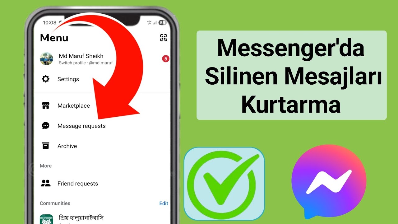 Messenger'da gönderilmemiş mesajlar nasıl kurtarılır | Messenger'da silinen mesajları kurtarma 2026