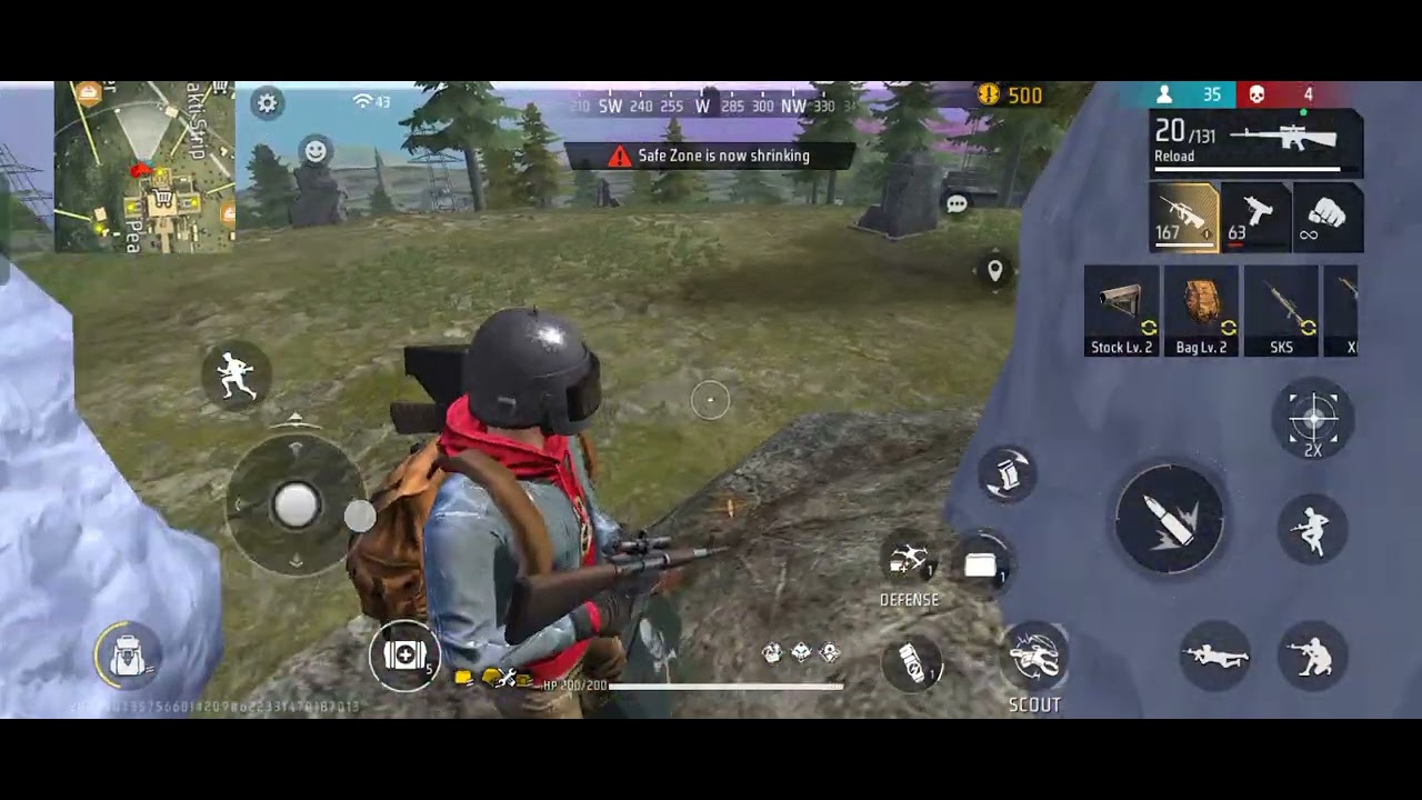 Playing free fire first time experience 