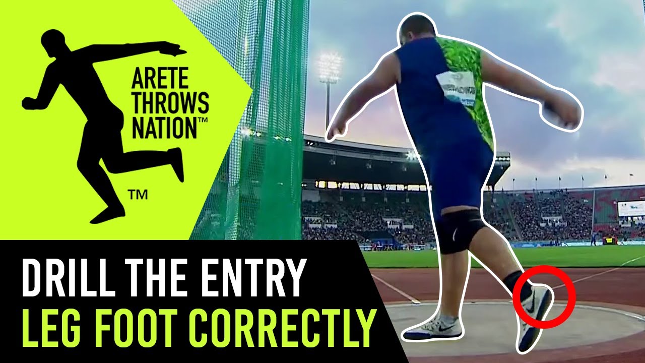 Drill The Entry Leg Foot correctly - DISCUS THROW