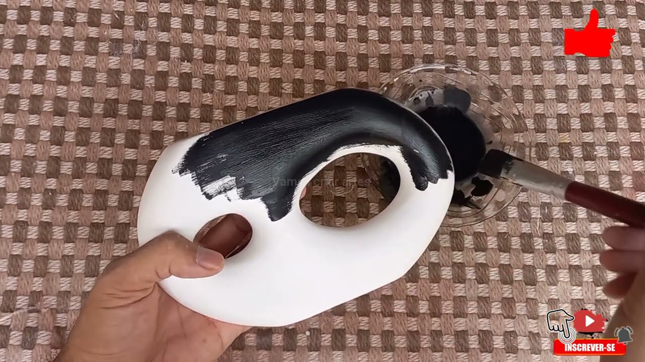 COMO FAZER VASO DECORATIVO LUXUOSO DE GESSO | HOW TO MAKE LUXURY DECORATIVE PLASTER VASE